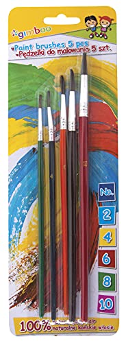 gimboo Pinsel Set 5 für Schule Hobby und Kunsthandwerk/Schul... - Nouvelle promo Amazon à 2.80€
