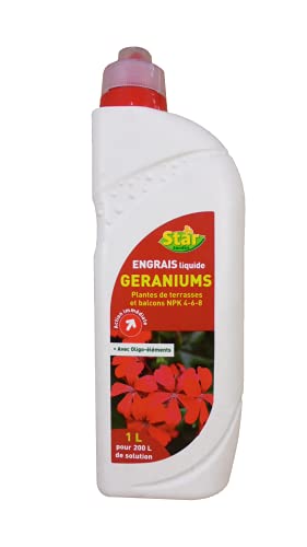 Start Engrais liquide géranium 4-6-8 + doseur 1L 1L ENLG1 - Jardin & Extérieur Amazon France à 10.88€
