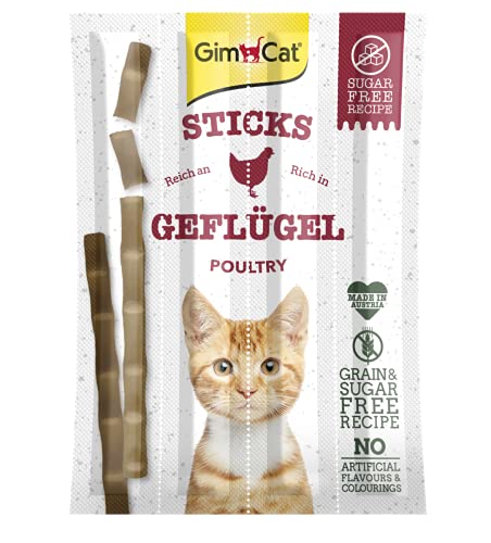 GimCat Sticks Geflügel - Softe Kaustangen mit hohem... - Animalerie Amazon Allemagne à 1.29€