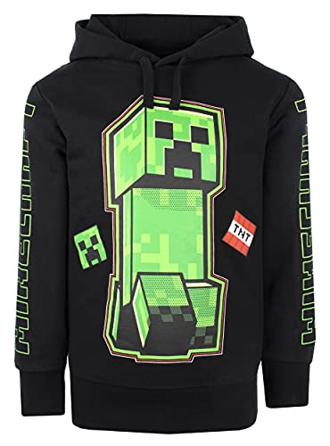 Minecraft - Sudadera con Capucha Negra Sudadera Negra con... - Jouets & Jeux Amazon Espagne à 26.55€