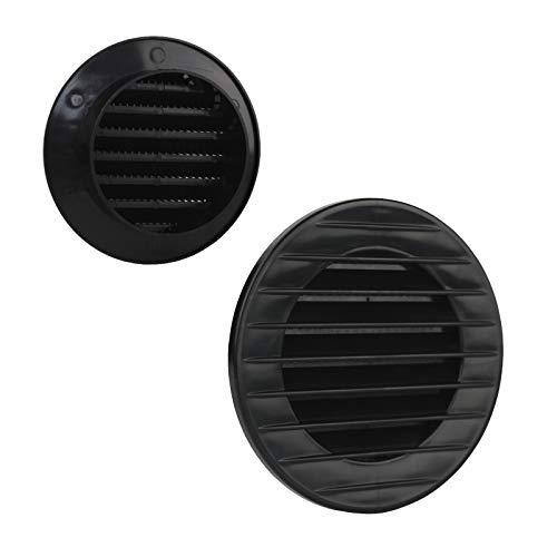 Lüftungsgitter rund Insektenschutz schwarz Ø 80 mm - Maison & Cuisine Amazon Italie à 2.40€