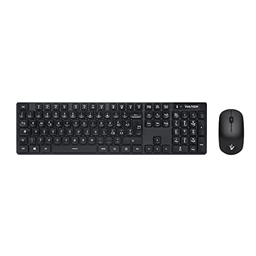Vultech KM-831W Kit Tastiera e Mouse Wireless 2.4 GHz per... - High-Tech & Électronique Amazon Italie à 15.86€