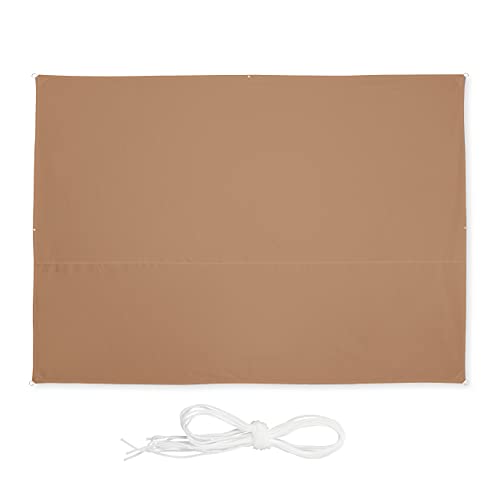 Relaxdays Voile d’ombrage rectangulaire, 2,5 x 3,5 m... - Jardin & Extérieur en promo à 36.92€