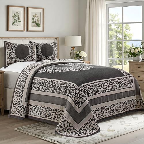 Superior Baumwoll-Polyester-Mischgewebe, Jacquard-Gewebe... - Maison & Cuisine Amazon Allemagne à 40.99€