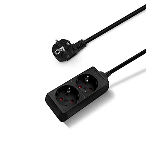 Aigostar Regleta alargador de 2 enchufes con Cable de 1，5... - High-Tech & Électronique en promo à 11.55€