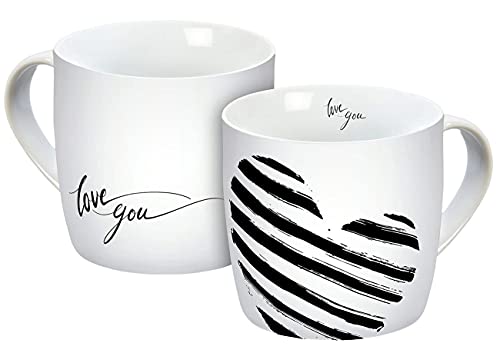 Tasse Love You 300ml, 15381, Porzellantasse, Porzellan... - Maison & Cuisine Amazon Allemagne à 5.49€