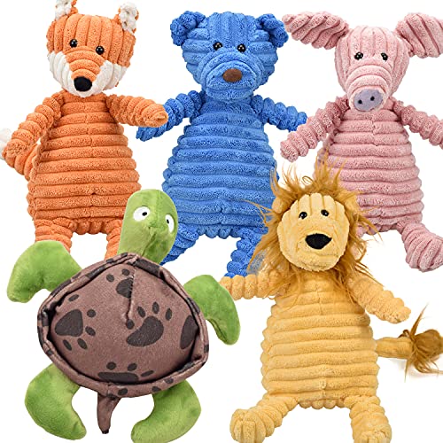 LECHONG Quietschendes Plüschspielzeug für Welpen, 5 Stück - Toys & Games Amazon Germany à 12.97€