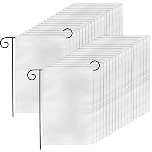 DEAYOU Lot de 36 drapeaux de jardin blancs pour extérieur... - Jardin & Extérieur en promo à 23.81€
