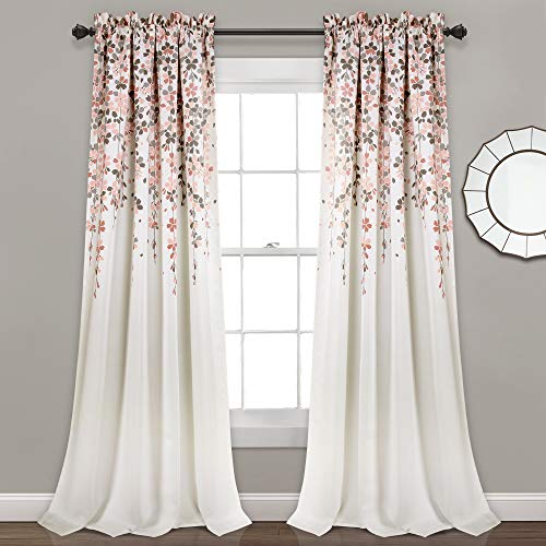Lush Decor Weeping Flower Room Darkening Window Curtain... - Maison & Cuisine Amazon Allemagne à 44.37€