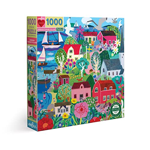 eeBoo- Puzzle 1000 pièces Swedish Fishing Village - Puzzle... en promo à 24€ (-80%) sur Amazon FR