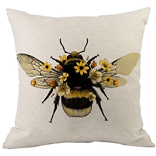 CANSEGO Bee Throw Pillow Cover Animal Insect Bug Bee with... - Amazon Royaume-Uni à 1.00€