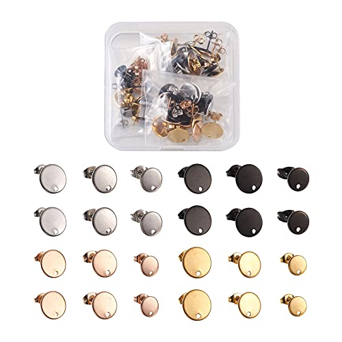 PandaHall Lot de 48 boucles d'oreilles à tige en acier... - Maison & Cuisine Amazon France à 2.08€