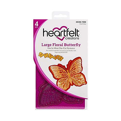 Heartfelt Creations Cut & Emboss Dies-Large Floral Butterfly - Beauté & Parfums Amazon Royaume-Uni à 30.09€