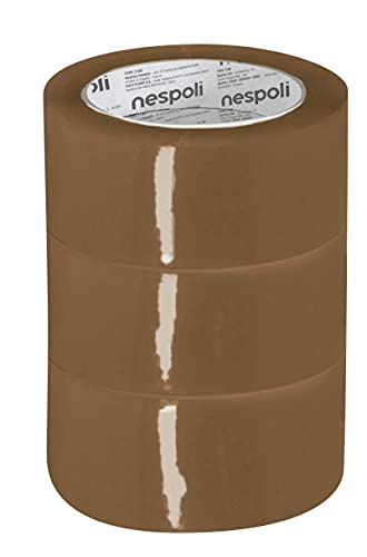 Nespoli - Set 3 Pezzi Nastro Adesivo Pacchi Marrone Havana... - Sports & Fitness Amazon Italy à 3.99€