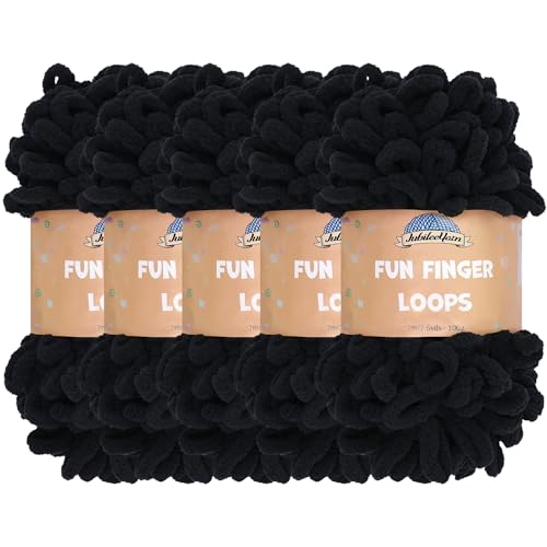 JubileeYarn Fun Finger Loops Yarn - Polyester Jumbo Weight... - Sports & Fitness en promo à 12.36€