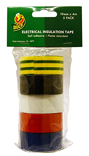 Duck Tape Insulating Electrical Tape Multipack 19mm x 4m - Home & Kitchen Amazon UK à 2.00€