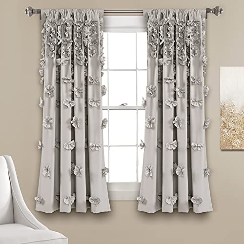 Lush Decor Riley Window Curtain Sinlge Panel, 63" Long x... - Maison & Cuisine Amazon Royaume-Uni à 25.30€