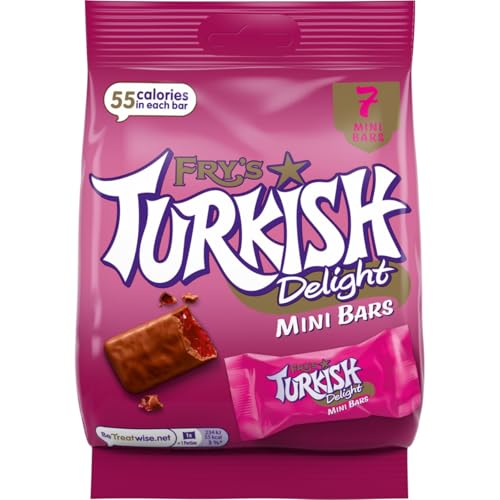 Fry's Turkish Delight Mini Chocolate Bars, 105 g (pack of 7) - Maison & Cuisine Amazon Royaume-Uni à 1.03€
