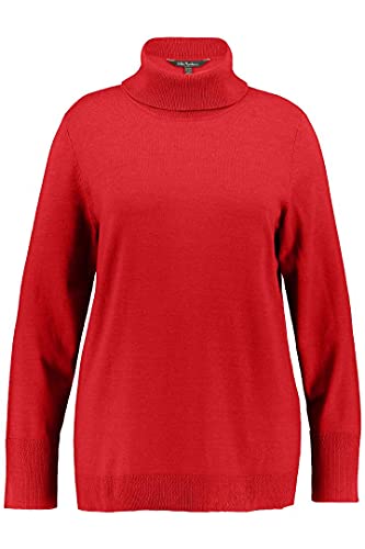 Ulla Popken Jersey de Cuello Alto para Mujer. Rojo 58 - Amazon Espagne à 12.63€