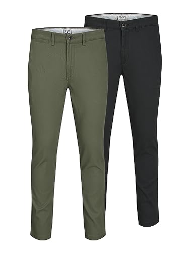 JACK & JONES Pantalon Chino Pack de 2 Pantalon Chino Slim... - Maison & Cuisine Amazon France à 34.64€