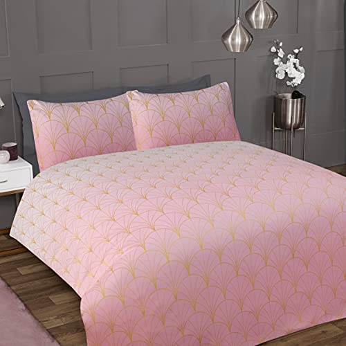 Sleepdown Ombre Metallic Deco Blush Pink Scallop Luxury... - Maison & Cuisine en promo à 20.95€
