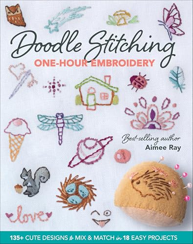 Doodle Stitching One-Hour Embroidery: 135+ Cute Designs to... - Amazon Royaume-Uni à 2.99€