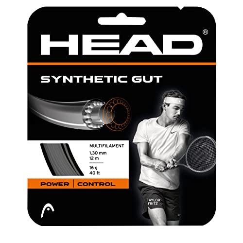 HEAD Synthetic Gut Corde de Tennis Noir 1,30 mm/16 g - Sports & Fitness Amazon France à 5.04€