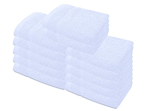 A & B TRADERS Lot de 12 gants de toilette en coton de... - Maison & Cuisine en promo à 11.60€