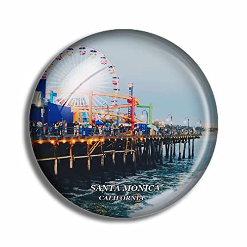 Crystal Fridge Magnets Santa Monica California USA Travel... - Sports & Fitness Amazon Royaume-Uni à 6.20€