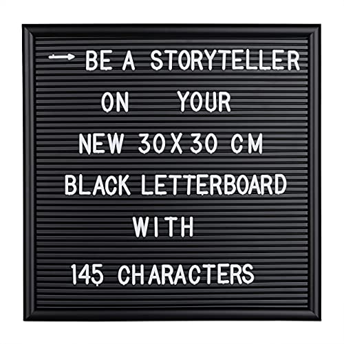 Relaxdays Framed Letter Board, Incl. 145 Letters, Numbers &... - High-Tech & Électronique Amazon Royaume-Uni à 13.53€