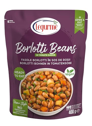 Legurme Borlotti Beans in Tomato Sauce (400 gr) - Épicerie Amazon Royaume-Uni à 4.99€