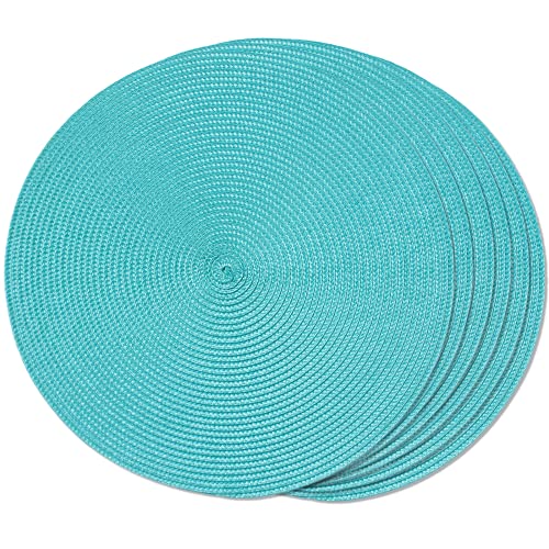 FunWheat Lot de 6 Sets de Table Ronds tressés pour Tables... - Maison & Cuisine en promo à 7.84€