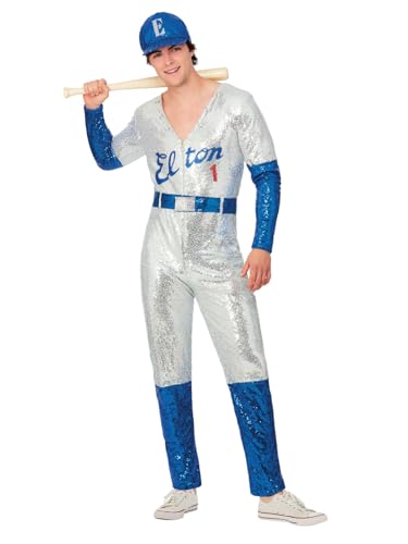 Smiffys Disfraz de béisbol con lentejuelas de Elton John... - Auto & Motorcycle Amazon Spain à 45.27€