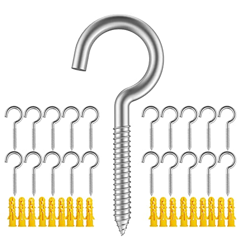 Lot de 20 crochets en métal, crochets à vis en acier... - Bricolage & Outils Amazon France à 9.55€