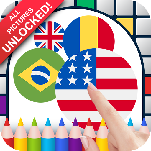 World Flag Badges Color by Number - Pixel Art Game - High-Tech & Électronique Amazon Allemagne à 0.84€