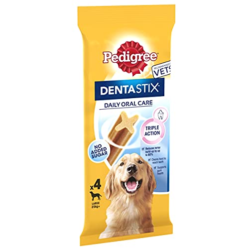 Pedigree Dentastix - Daily Dental Care Chews, Large Dog... - Animalerie Amazon Royaume-Uni à 1.60€