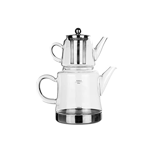 Karaca Dora - Set di teiera in vetro borosilicato con... - Maison & Cuisine en promo à 42.70€
