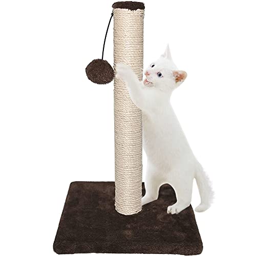 Ram® Large Cat Scratching Post Cat Tree Post Tree 40cm Brown - Animalerie en promo à 8.99€