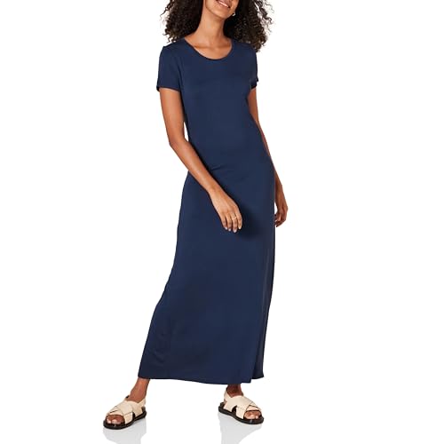 Amazon Essentials Maxi Abito da Donna a Maniche Corte, Blu... - Amazon Italie à 13.15€