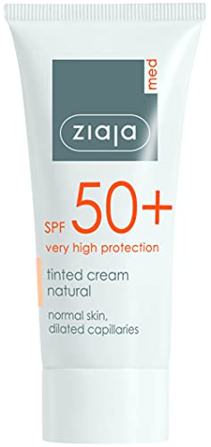 Ziaja MED SPF 50+ Gesichtscreme mit natürlicher Farbe, 50 ml - Amazon Allemagne à 7.85€