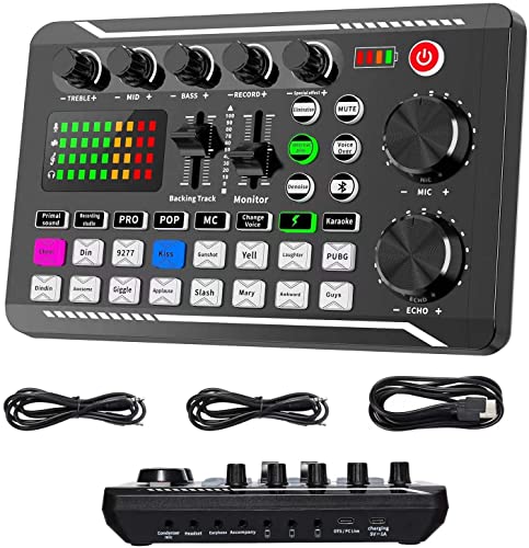 ALLWIN Live Sound Card and Audio Interface with DJ Mixer... - High-Tech & Électronique Amazon Royaume-Uni à 19.98€