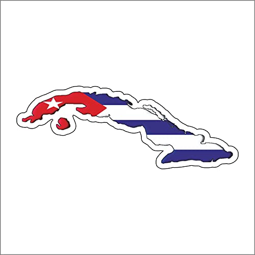 Expela adhesiva moldeada con la bandera de Cuba de PVC... - Auto & Moto Amazon Espagne à 2.70€