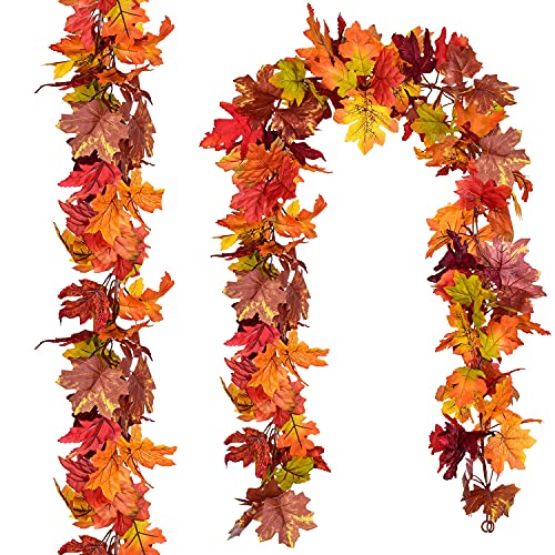Artiflr 2 Stück Herbst-Ahorn-Girlande, 15 m/Strang... - Maison & Cuisine en promo à 8.54€