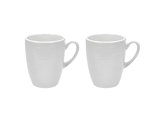 Geneviève Lethu Lot de 2 tasses en porcelaine Blanc 300 ml - Maison & Cuisine Amazon France à 4.58€