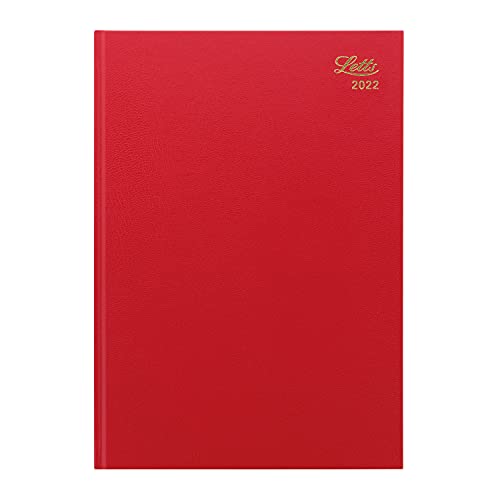 Letts of London Standard A4 Week to View 2022 Diary - red... - Bon plan à 3.20€