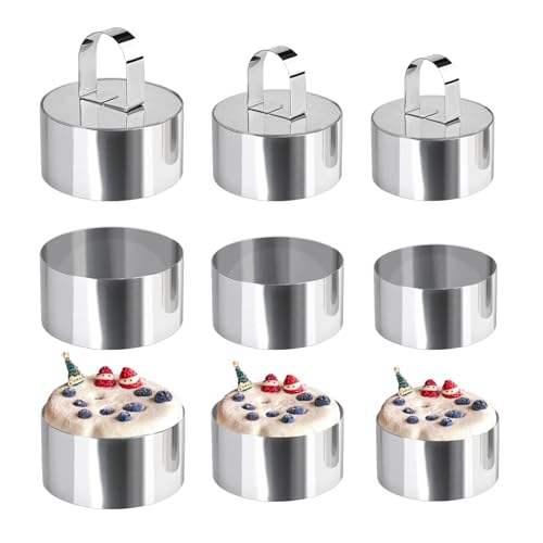 Uncle Jack 9 moldes redondos de acero inoxidable con... - Amazon Espagne à 55.30€