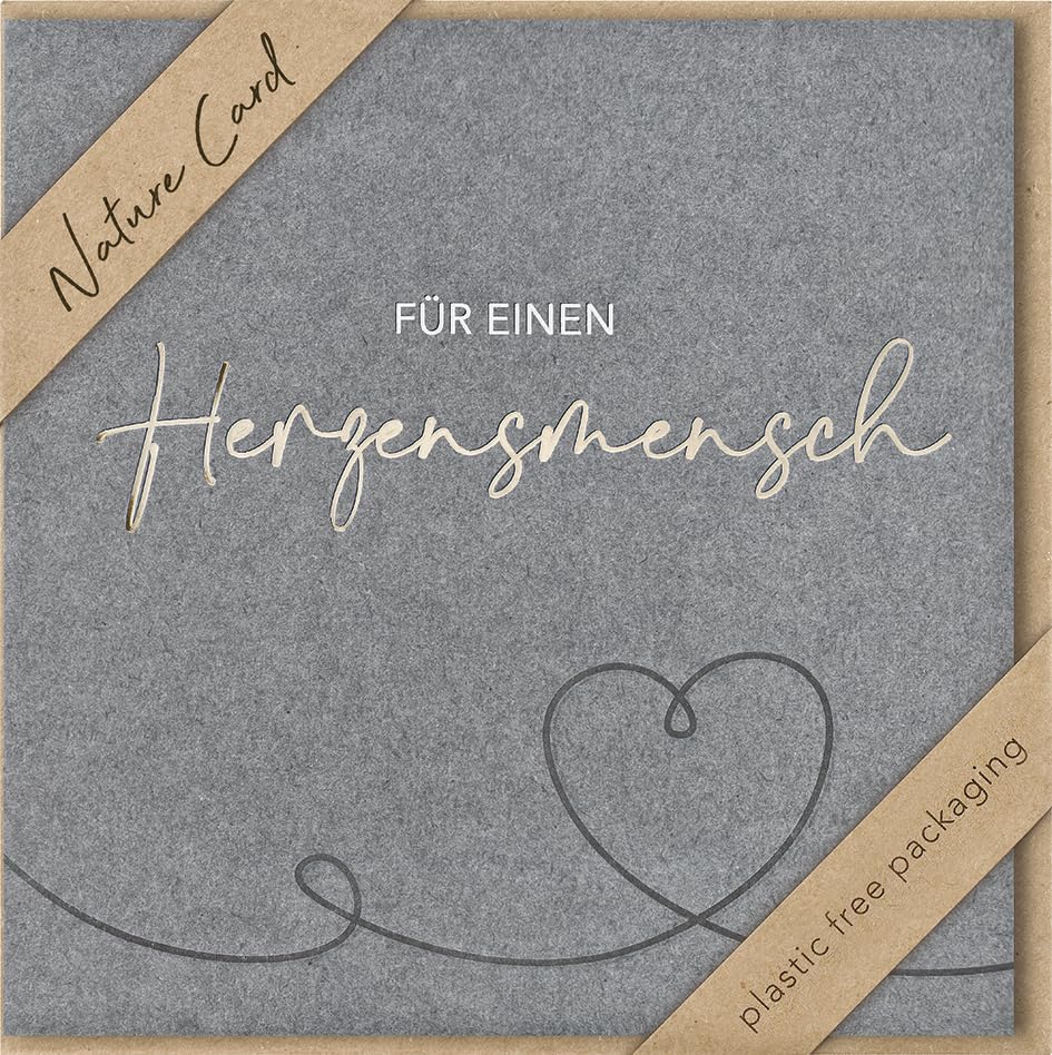 bsb - Heart Man Card - Kraft Paper - Card with Great Motif... - Auto & Moto Amazon Royaume-Uni à 2.27€