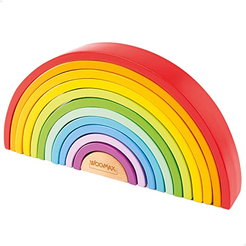ColorBaby - Woomax 49305, Arcobaleno in legno XL, +18 m - Bébé & Puériculture Amazon Italie à 25.96€