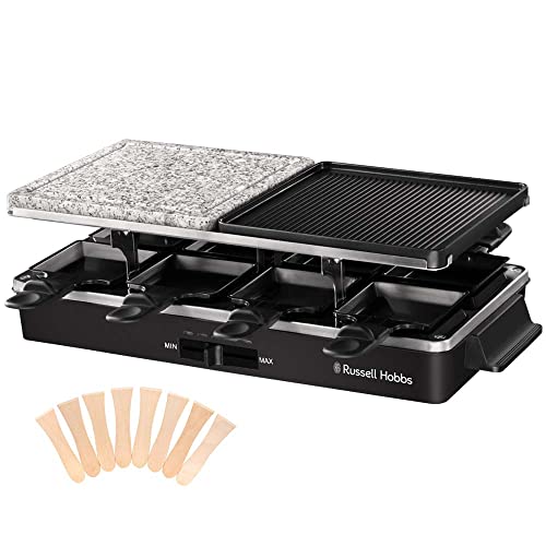 Russell Hobbs Multi Raclette 3 in 1-8 Mini Sartenes, Placas... - Jardin & Extérieur Amazon Espagne à 46.99€