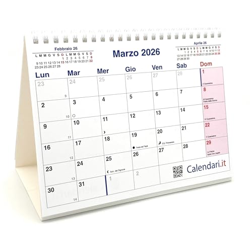 Calendario 2026 a caselle cm 20x15 da tavolo per ufficio... - Sports & Fitness Amazon Italie à 6.90€